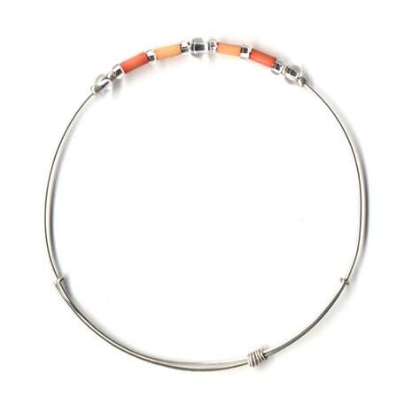 Fair Trade Jewelry - Leakey Celebration Bracelet - August (Orange)