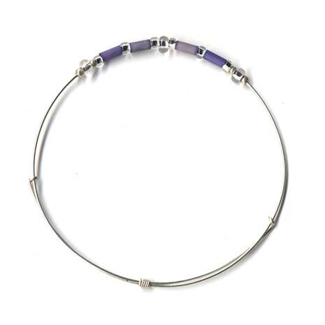 Fair Trade Jewelry - Leakey Celebration Bracelet - February (Lavender)