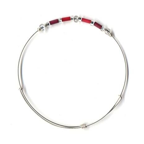 Fair Trade Jewelry - Leakey Celebration Bracelet - July (Red)
