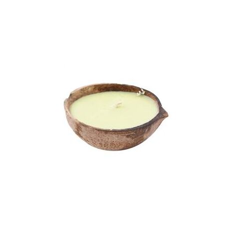 Floating Coconut Shell Candle - Margarita