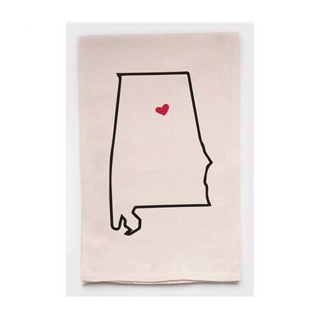 Housewarming Gifts - Tea Towels by State - Choose Your State! - Alabama