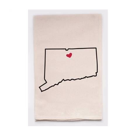 Housewarming Gifts - Tea Towels by State - Choose Your State! - Connecticut