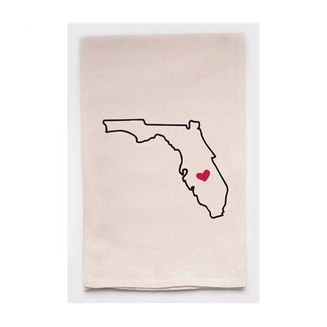 Housewarming Gifts - Tea Towels by State - Choose Your State! - Florida