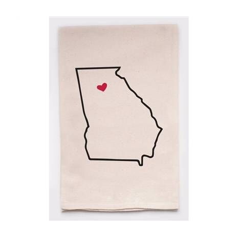 Housewarming Gifts - Tea Towels by State - Choose Your State! - Georgia