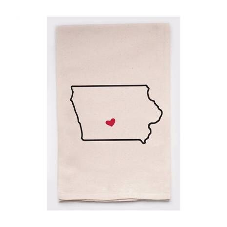 Housewarming Gifts - Tea Towels by State - Choose Your State! - Iowa