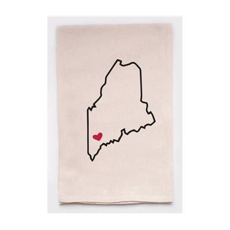 Housewarming Gifts - Tea Towels by State - Choose Your State! - Maine