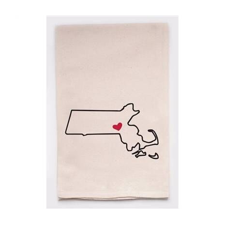 Housewarming Gifts - Tea Towels by State - Choose Your State! - Massachusetts