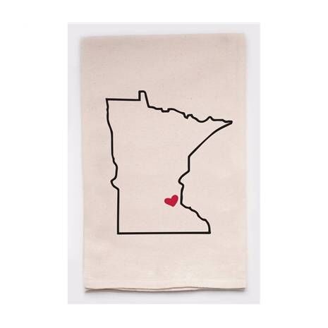Housewarming Gifts - Tea Towels by State - Choose Your State! - Minnesota
