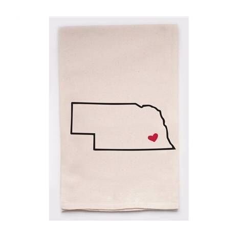 Housewarming Gifts - Tea Towels by State - Choose Your State! - Nebraska