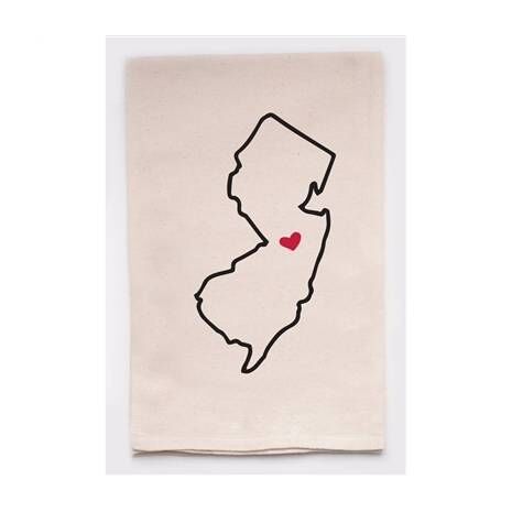 Housewarming Gifts - Tea Towels by State - Choose Your State! - New Jersey