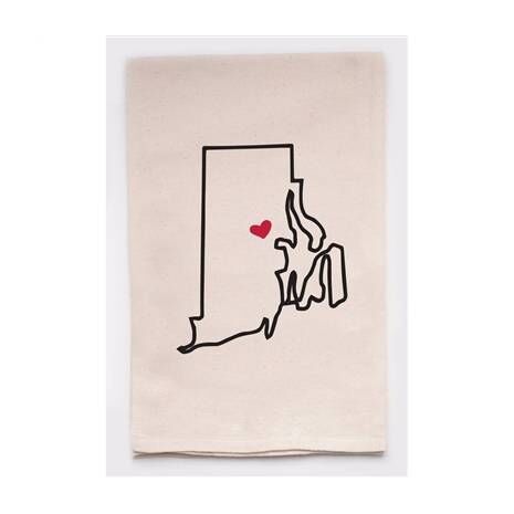 Housewarming Gifts - Tea Towels by State - Choose Your State! - Rhode Island