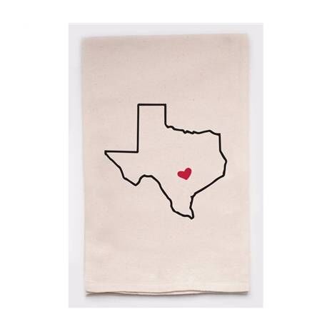 Housewarming Gifts - Tea Towels by State - Choose Your State! - Texas
