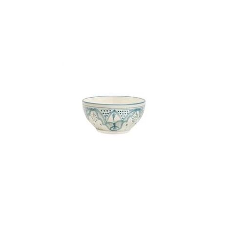 Hand Painted Stoneware Bowl  - Blue