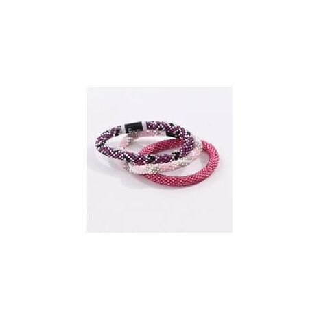 Lily and Laura Bracelets - Set of 3 - Tickled Pink