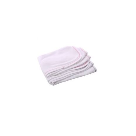 Organic Burp Cloth - Set of Two - Pink/Grey