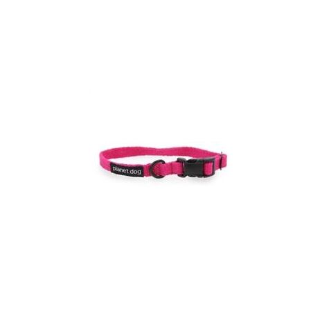 Hemp Dog Collar - Pink - Small