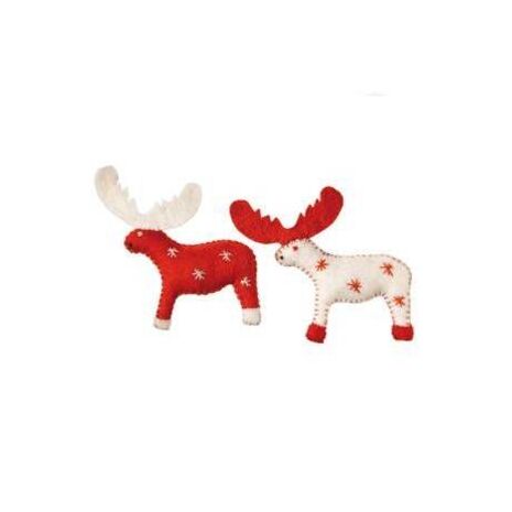 Fair Trade Ornaments - Red Moose