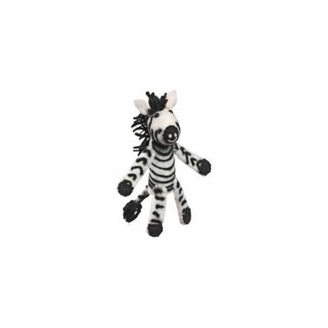 Felt Finger Puppets - Zebra