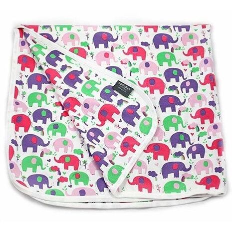 Elephant Baby Blanket - Organic Pink