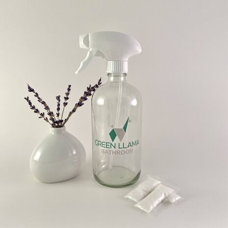 Bathroom Cleaner Bottle + 3 Lavender Rosemary refills