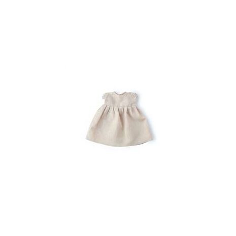 Organic Doll Clothes - Peach Linen Dress