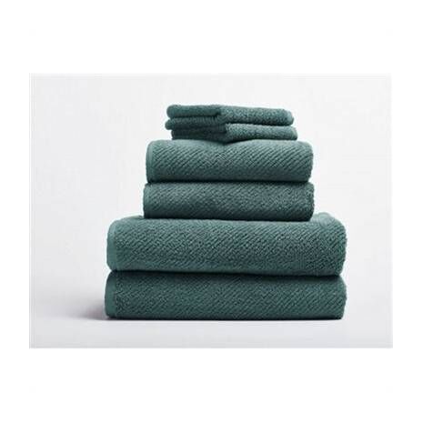 Organic Towels Set -  Dusty Aqua - Oversized Hand Towel