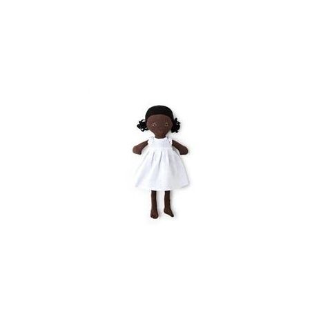 Organic Stuffed Doll - Ada in White Dress