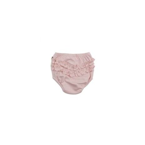 Organic Ruffle Diaper Cover - Pink - 12 months
