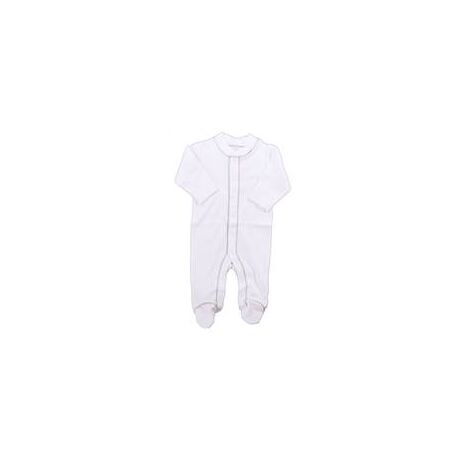 Organic Footed Pajamas - Brown Stitch - Nb-3m