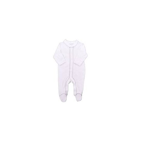 Organic Footed Pajamas - Grey Stitch - Nb-3m