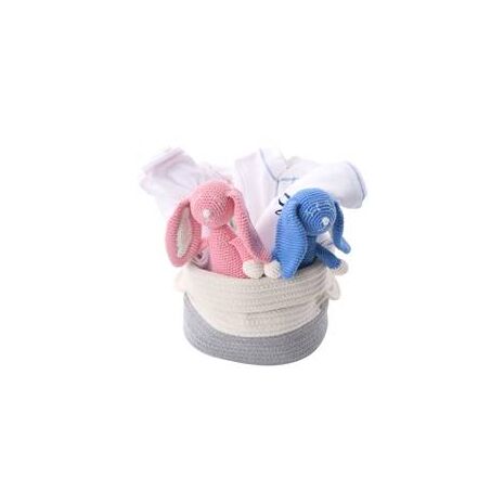 Organic Twin Baby Gifts - Pink and Blue