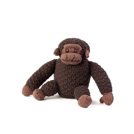 Organic Handknit Gorilla Doll