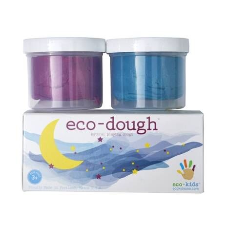 Organic Playdough - Set of 2 Colors - Blue and Purple