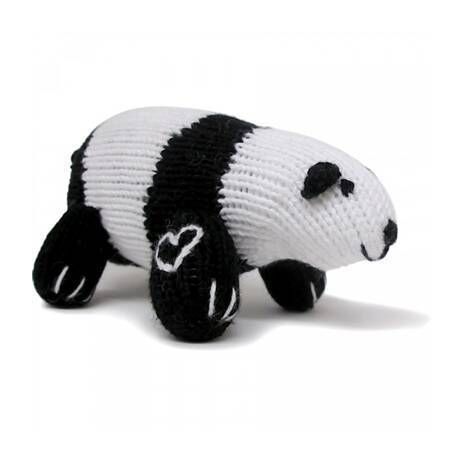 Organic Baby Toys - Panda Rattle