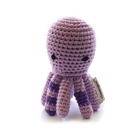 Organic Baby Toys - Octopus Rattle