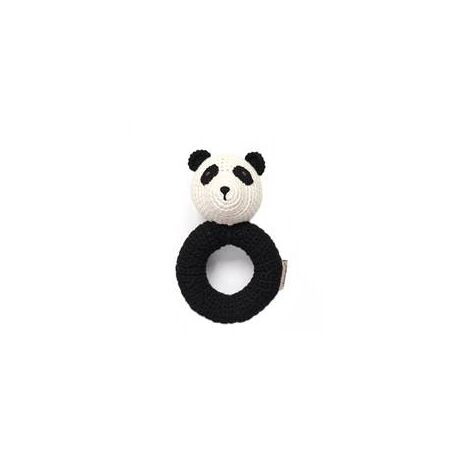 Organic Baby Toys - Panda Rattle