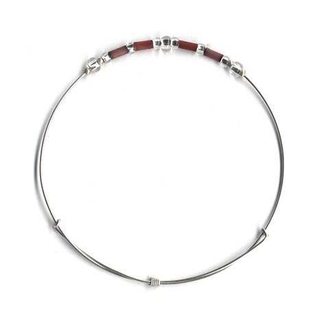 Fair Trade Jewelry - Leakey Celebration Bracelet - January (Dark Garnet)