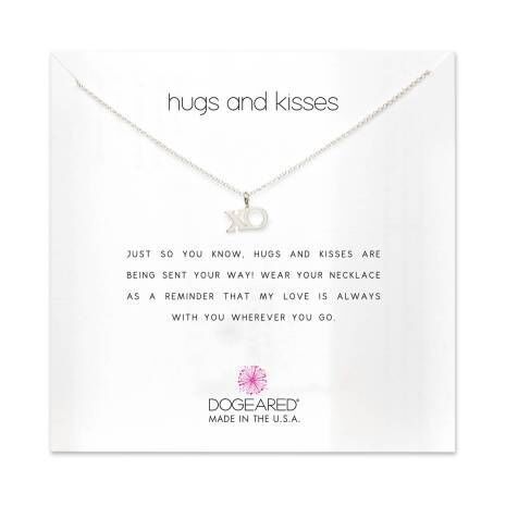 Sterling Silver Hugs and Kisses Necklace - Dogeared