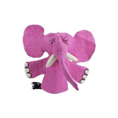 Handmade Puppet - Pink Elephant Puppet