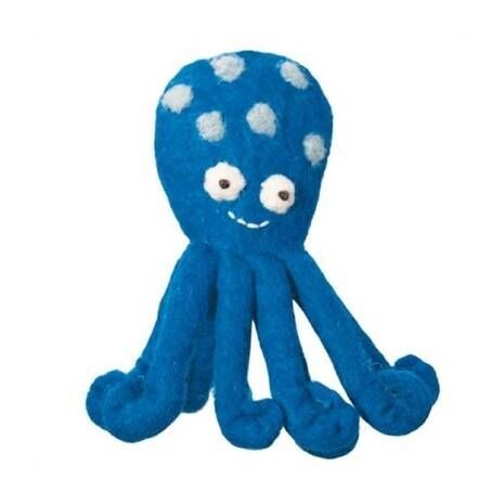 Fun Pencil Topper & Wool Finger Puppet - Octopus