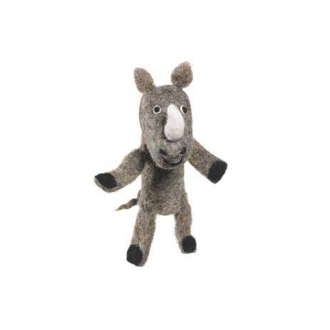 Fair Trade Ornament & Finger Puppet - Rhino