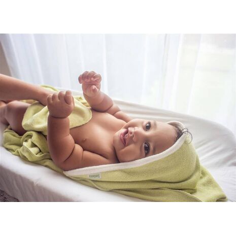 Baby Premium Hooded Towel - 80% viscose from organic bamboo / 20% rPET Made in US