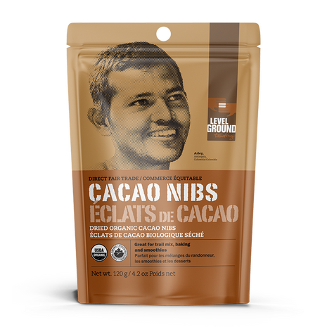 Level Ground Trading, Direct Fair Trade, Organic Cacao Nibs