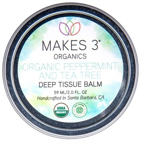 Organic Peppermint & Tea Tree Deep Tissue Balm