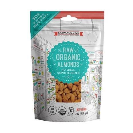 Organic Raw Almonds 2oz