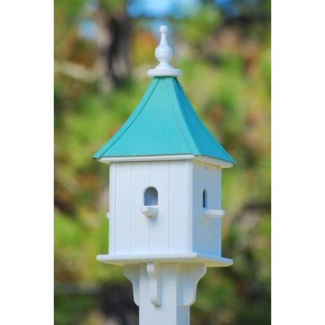 Copper Roof Birdhouse Square 28x10- with 4 Perches