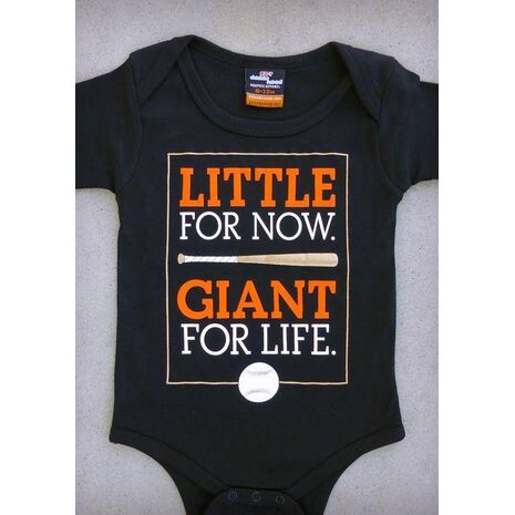 LITTLE GIANT (SAN FRANCISCO GIANTS) – BABY BLACK ONEPIECE & T-SHIRT