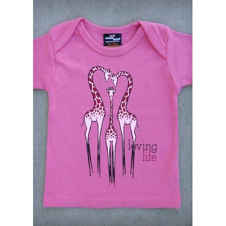 LOVING LIFE – BABY GIRL CORAL PINK ONEPIECE & T-SHIRT