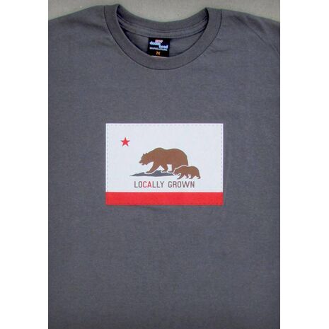 LOCALLY GROWN – CALIFORNIA MEN'S OLIVE GREEN & CHARCOAL GRAY T-SHIRT