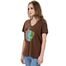Women's Print T-shirts - 70% viscose from Organic Bamboo and 30% Organic Cotton